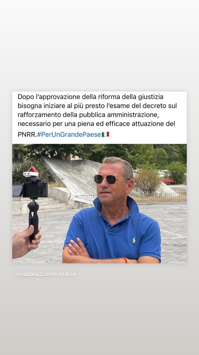 MarioAbbruzzese's tweet photo. Dopo l’approvazione della riforma della giustizia bisogna iniziare al più presto l’esame del decreto sul rafforzamento della pubblica amministrazione, necessario per una piena ed efficace attuazione del PNRR.
#PerUnGrandePaese🇮🇹 @coraggio_italia @LuigiBrugnaro @GiovanniToti https://t.co/zc9xpM5muA