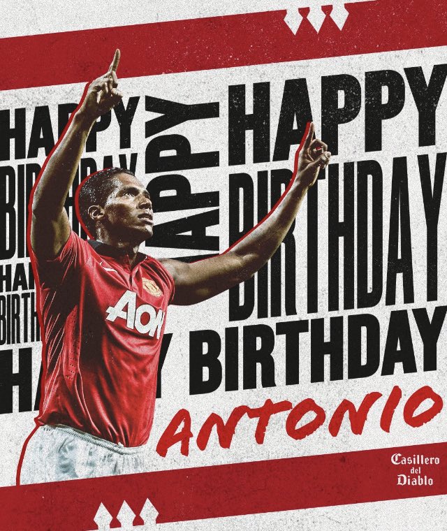    Happy Birthday to former United player Antonio Valencia!  