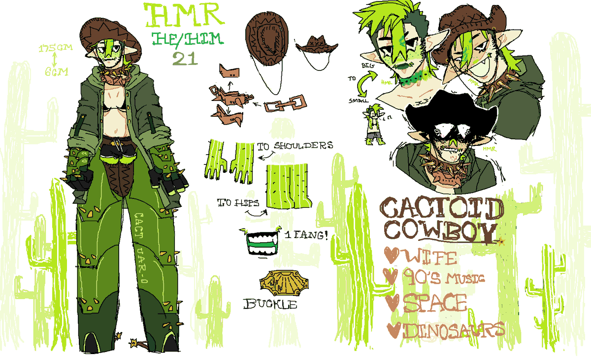 __________hmr's tweet photo. HOWDY i'm hmr
an i got big ol cactus legs :]
#Vtoon #Vtuber #pngtuber https://t.co/zy3JpWGYni