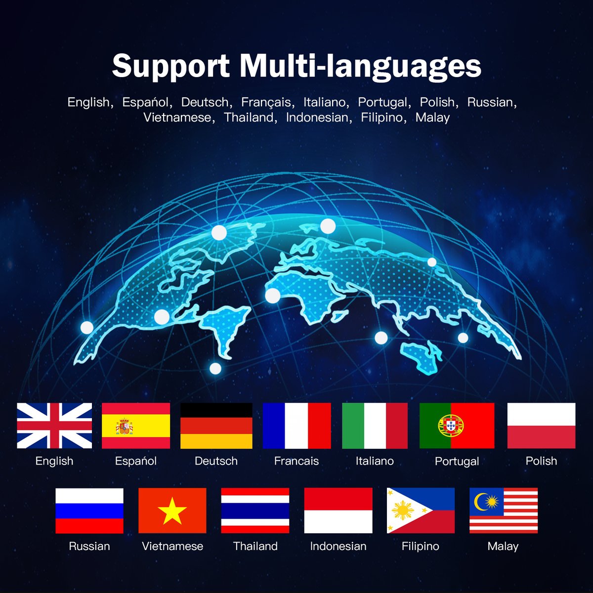 jdiag1's tweet photo. P100Pro(3)
Multiple languages：English，Spanish，German，French，Portuguese，Italian，Polish，Vietnamese，Russian，Thai，Indonesian，Malaysian，Filipino，Arabic.
2.4 inches (320*240 DPI) TFT true color display
Color: black，red，orange，yellow，green，blue
WhatsApp:+8618153379967 https://t.co/l3AzsC6NKq