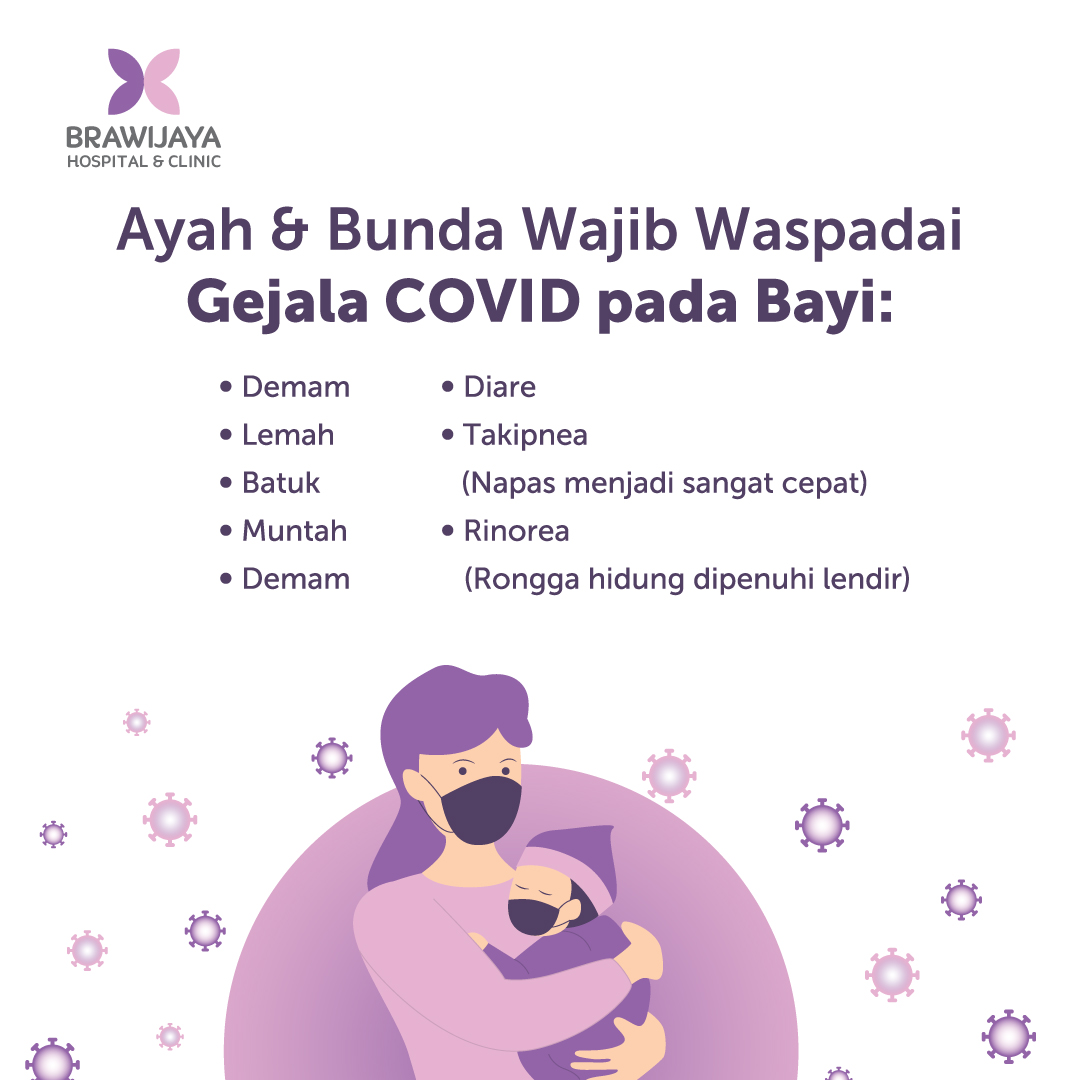 RS_BWCH's tweet photo. Gejala COVID yang ringan atau tidak bergejala tidak boleh membuat moms &amp; dads lengah, tetap waspadai gejala-gejala COVID pada bayi. https://t.co/ngcIwmwj7r