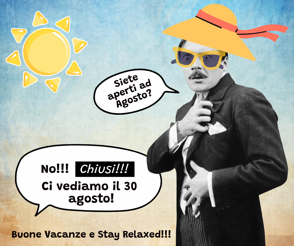 Mare, montagna, lago...l'importante non è la località ma potersi rilassare! Buone vacanze a tutti! Ci rivediamo il 30 agosto.