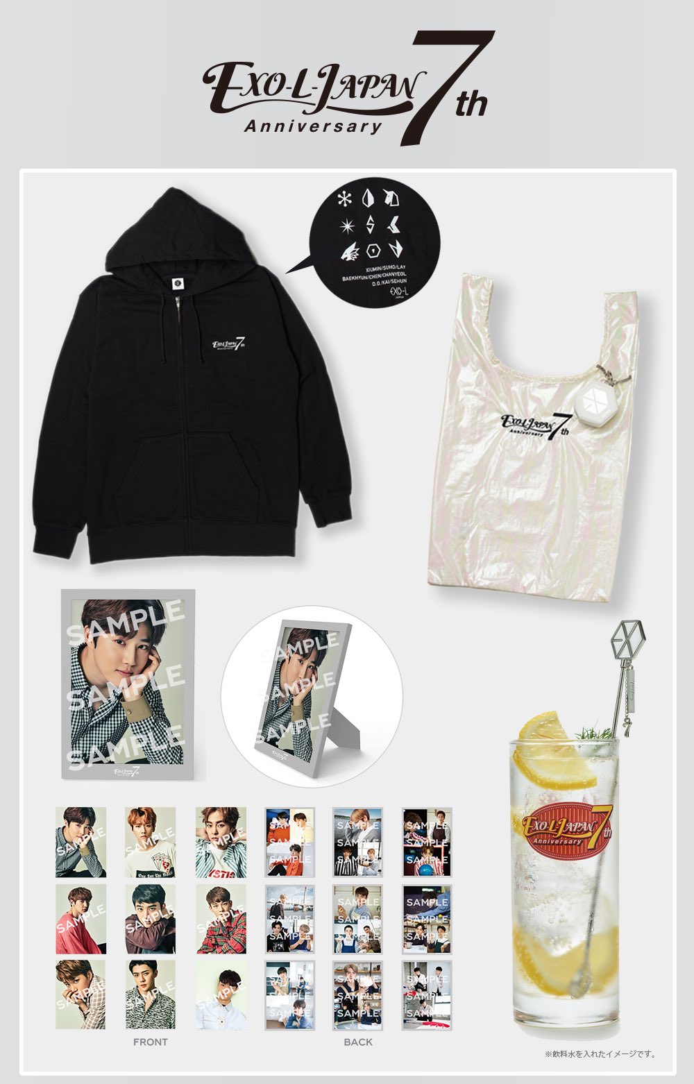 EXO ベッキョン FC 抽選会 トレカ コンプセット EXOL JAPAN - K