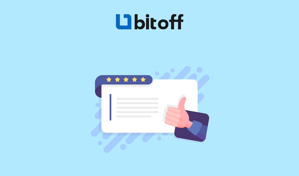 bitoff_io's tweet photo. We want to share customer benefit stories with Bitoff on our website. If you are interested in being featured in a #testimonial , you can follow the link below to submit one:
https://t.co/tufTrs2GmS
#bitoffio #testimonials #bitoffbenefits #Bitcoin #cryptocurrency https://t.co/LflovS6KuT