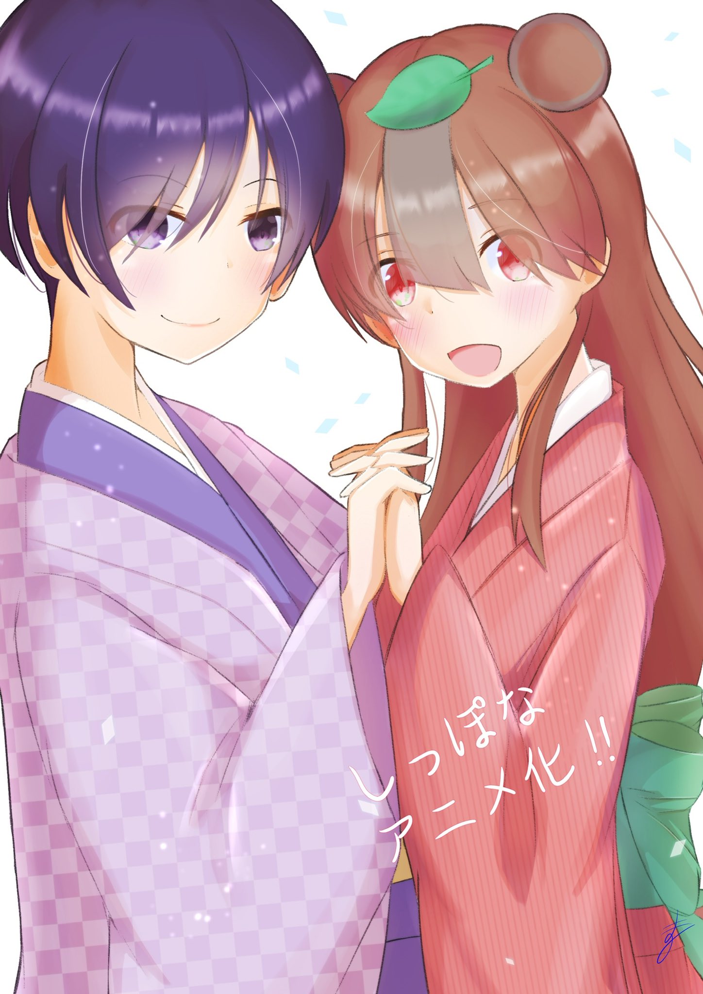 青絵まぐ イラスト Live2d案件受付中 改めてしっぽなアニメ化おめでとうございます 最推し漫画がアニメ化してくれて 本当にうれしい 落語や百合好きだけでなく メンズもかっこいい 老若男女全方位オススメ作品なので化かされたと思って見てください