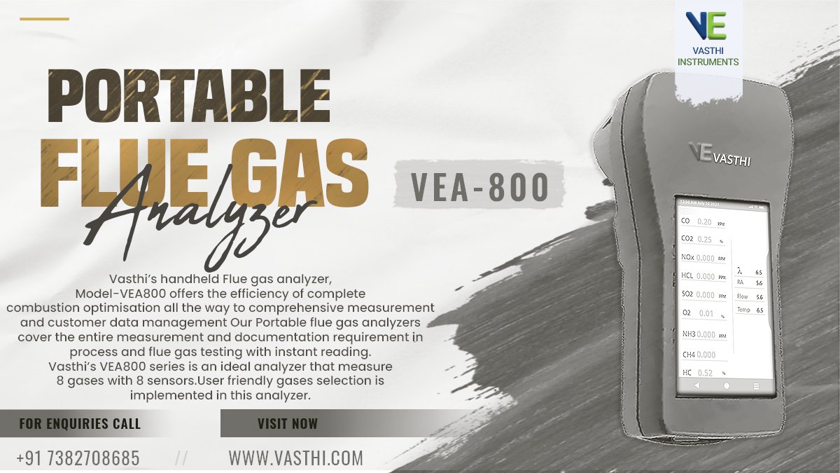 Vasthipvtltd's tweet photo. Portable Flue Gas Analyzer
Contact Us
👉https://t.co/1LCHzwcq0z
📧info@vasthi.com
📞+91 9581678685
Service No:+91-6302677968
Location:https://t.co/cFhcWuJnLE
Page :https://t.co/246bpa6lFU
#manufacturing #industrial #services #business #WednesdayMotivation #vasthi #engineering https://t.co/Z2zFOeHAMF