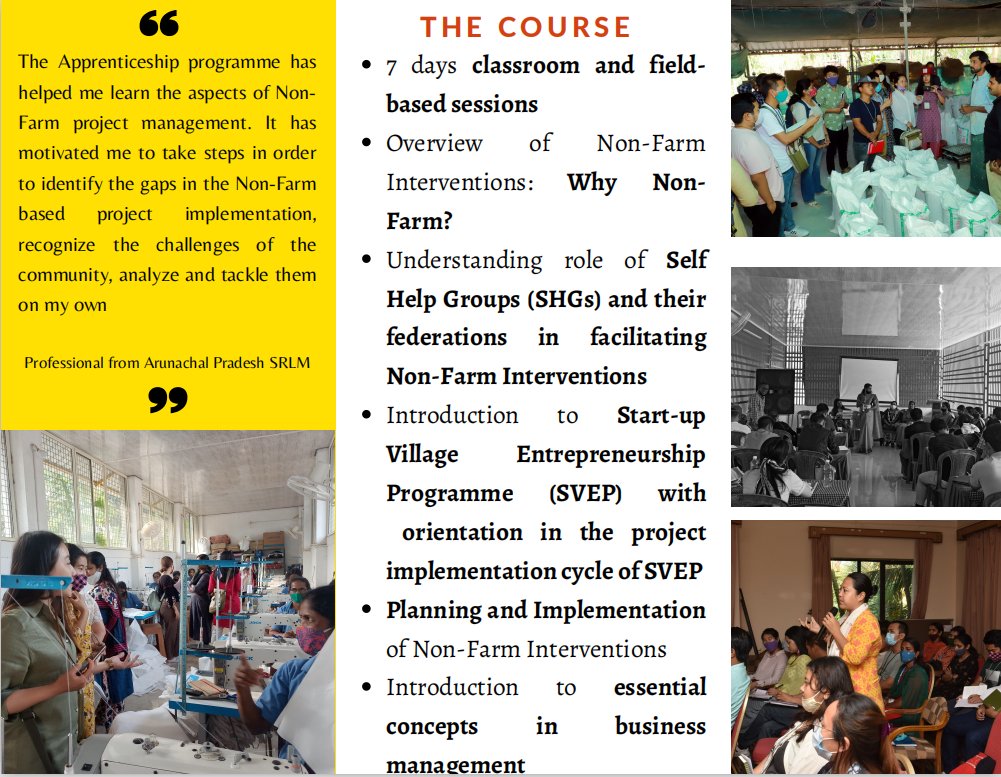 KudumbashreeNRO's tweet photo. A Gateway to New Learning Opportunities:
We are excited to announce a 7-DAY COMMUNITY BASED NON-FARM APPRENTICESHIP PROGRAMME for professionals working on livelihoods projects!
#Livelihoods #nonfarminterventions #SHG #SHGnetwork https://t.co/8byTENhPKb