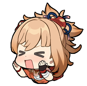AeEntropy's tweet photo. Yoimiya sticker crops from her introduction page https://t.co/nNsRWqrrRt
