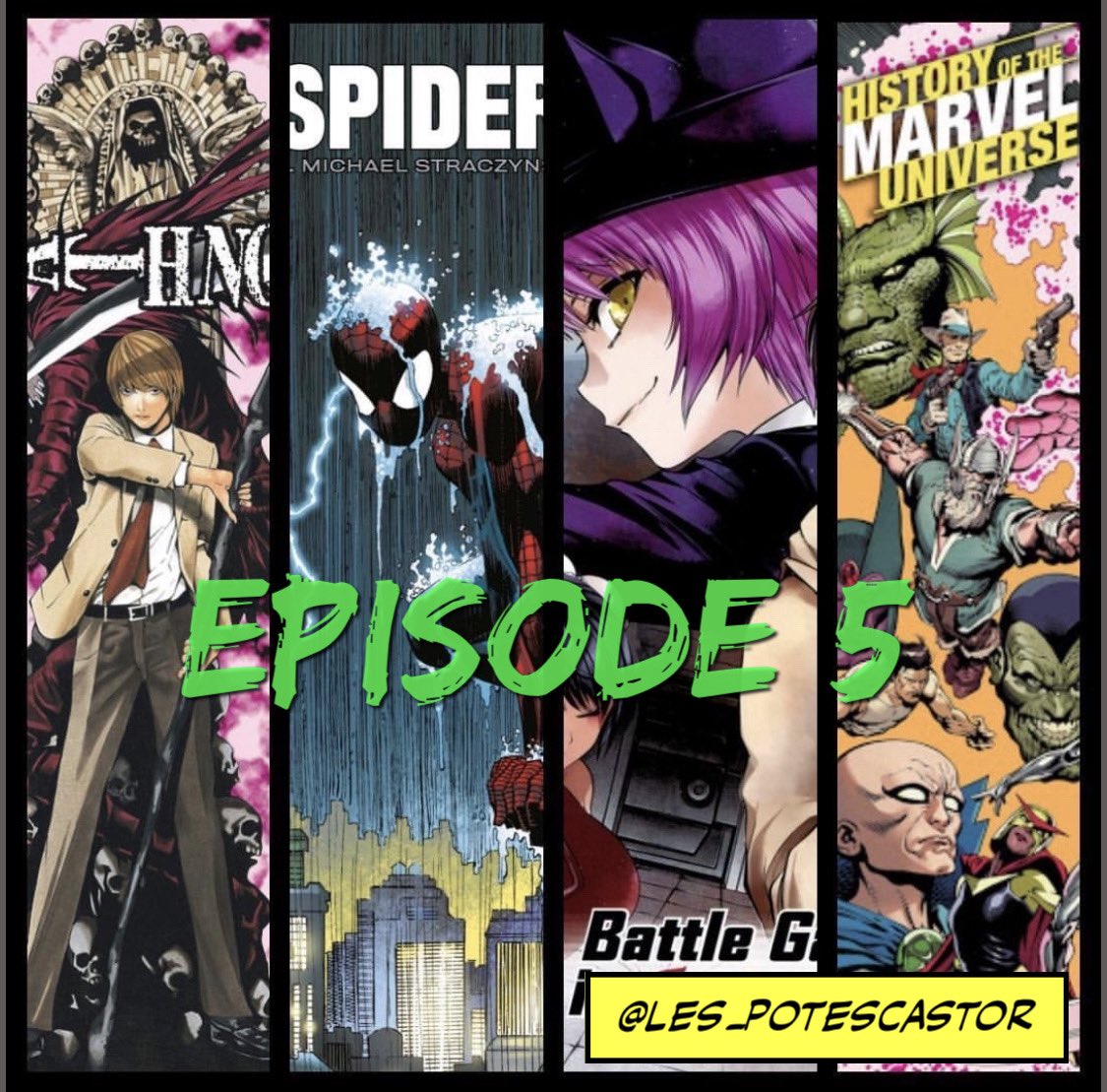 potescastor's tweet photo. Salut à tous!
 
Notre 5ème podcast se retrouve aussi sur YouTube ✌️🎉

https://t.co/BpluT3MDAG

On parle de Spider-Man par Straczynski ou encore de Death Note.

Bonne écoute 😉 https://t.co/xC28M0Sbp2