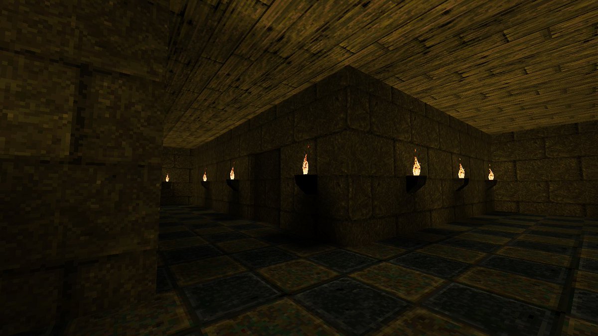 LscaEduardo's tweet image. More pictures of my new additional map for my #Q25Th mod for #Quake 
#QuakeMapping #leveldesing
