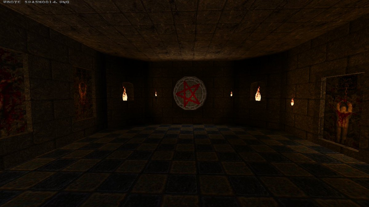 LscaEduardo's tweet image. More pictures of my new additional map for my #Q25Th mod for #Quake 
#QuakeMapping #leveldesing