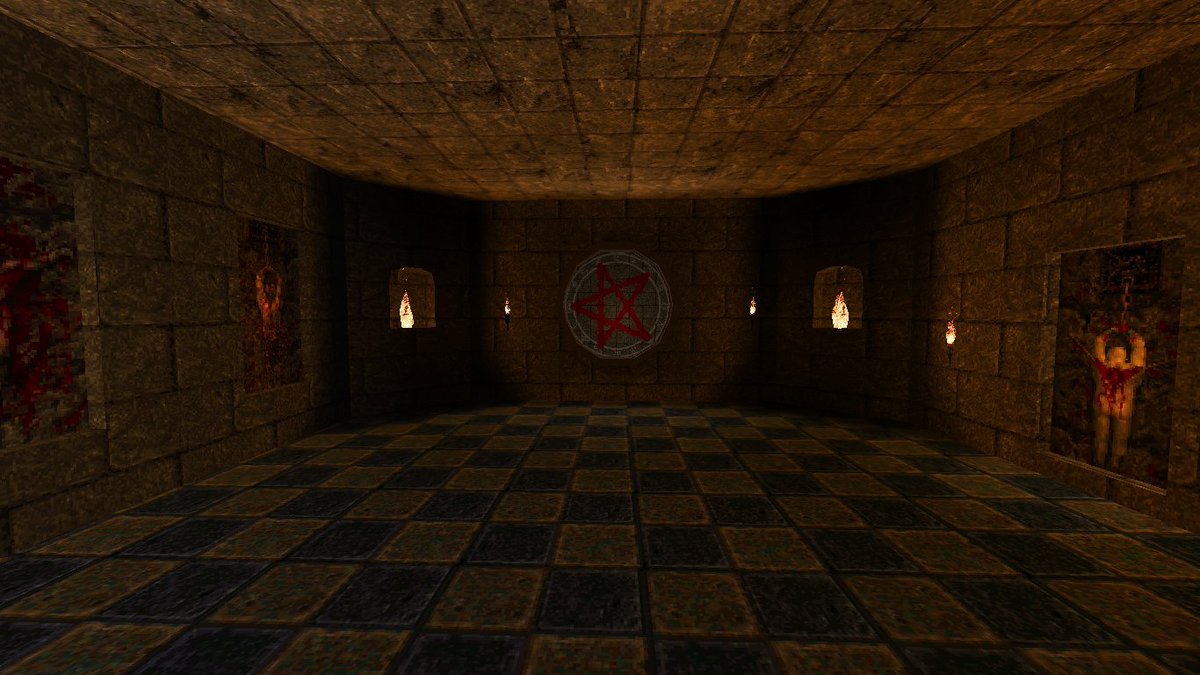LscaEduardo's tweet image. another bunch of pictures  for new additional map for my #Q25Th mod for #Quake 
#QuakeMapping #leveldesing #fps #retroFPS
