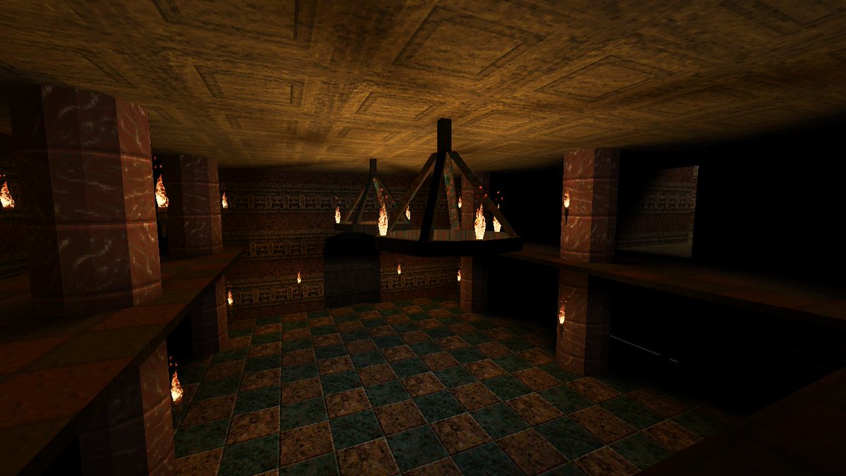 LscaEduardo's tweet image. another bunch of pictures  for new additional map for my #Q25Th mod for #Quake 
#QuakeMapping #leveldesing #fps #retroFPS