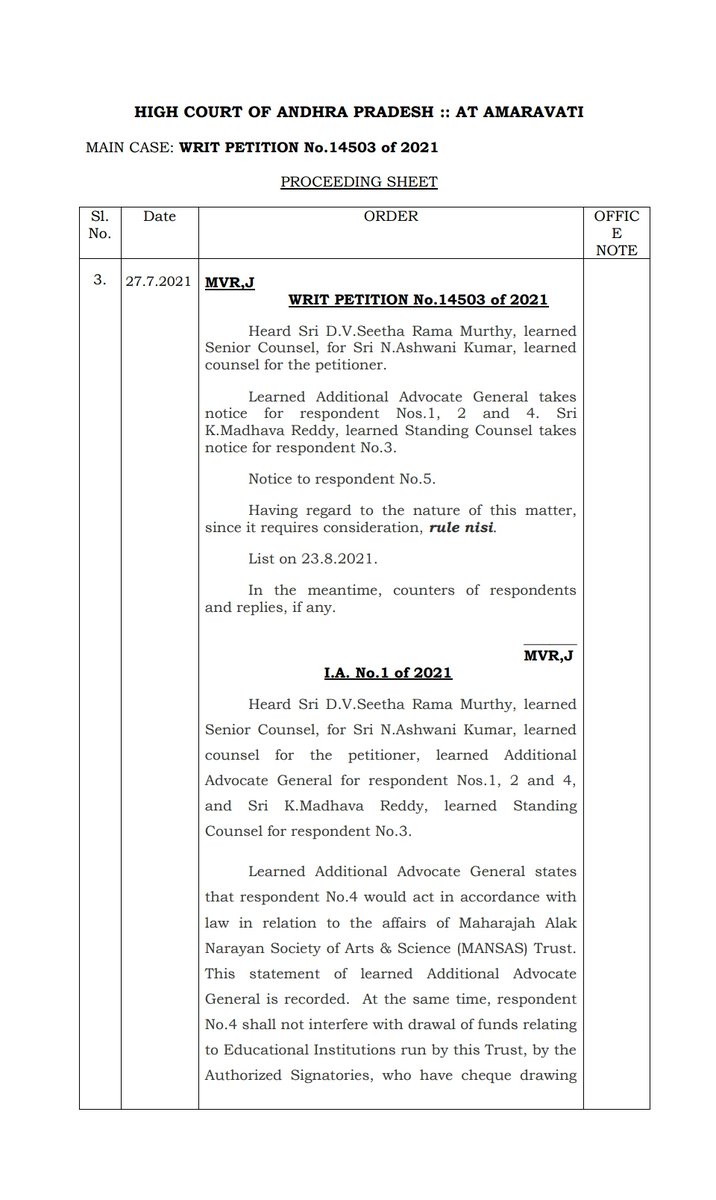 ram_pathivada's tweet photo. #saveMansas
#saveMVGR
#IDFCFirstBank
@IDFCFIRSTBank is now responsible for ignoring court order as well as delaying payment of old salary dues for some #MANSAS educational Institution employees.Who will pay for the distress cased to employee of #MANSAS Educational Institutions? https://t.co/loJPsmYYaq