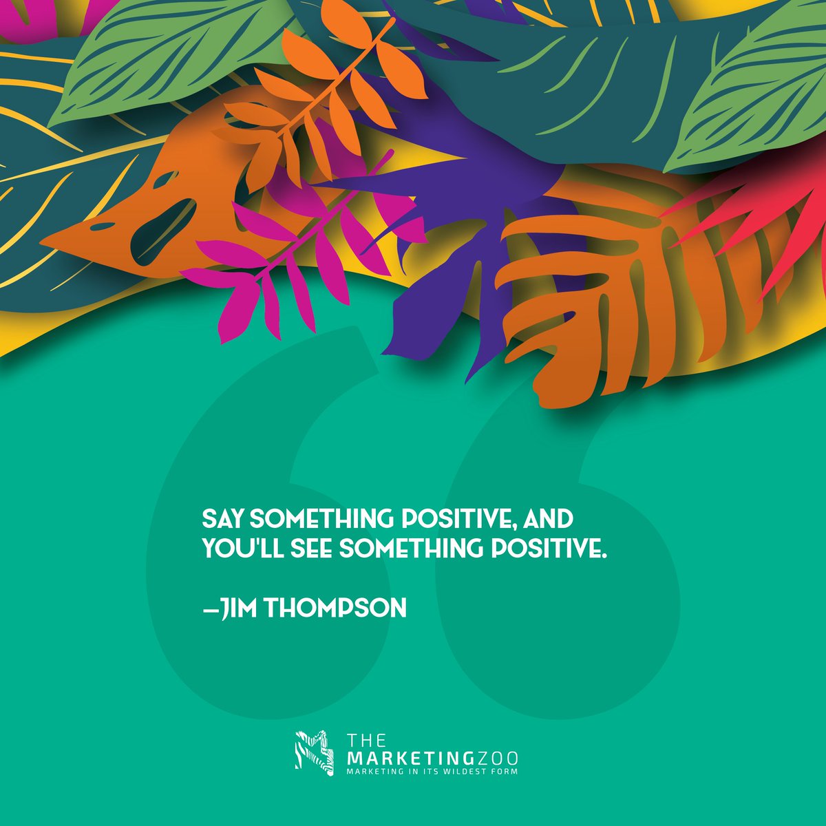 There is power in the tongue✨
.
.
.
#themarketingzoo #leadbyexample #August #zooquotes