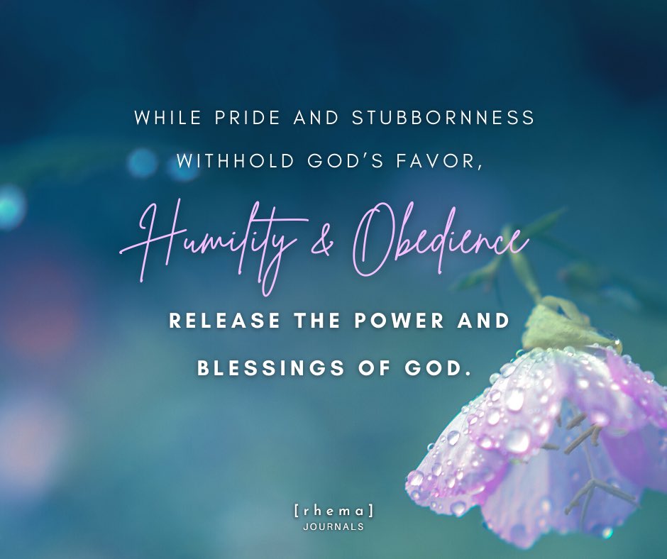 Let us choose HUMILITY and OBEDIENCE!

rhemajournals.com