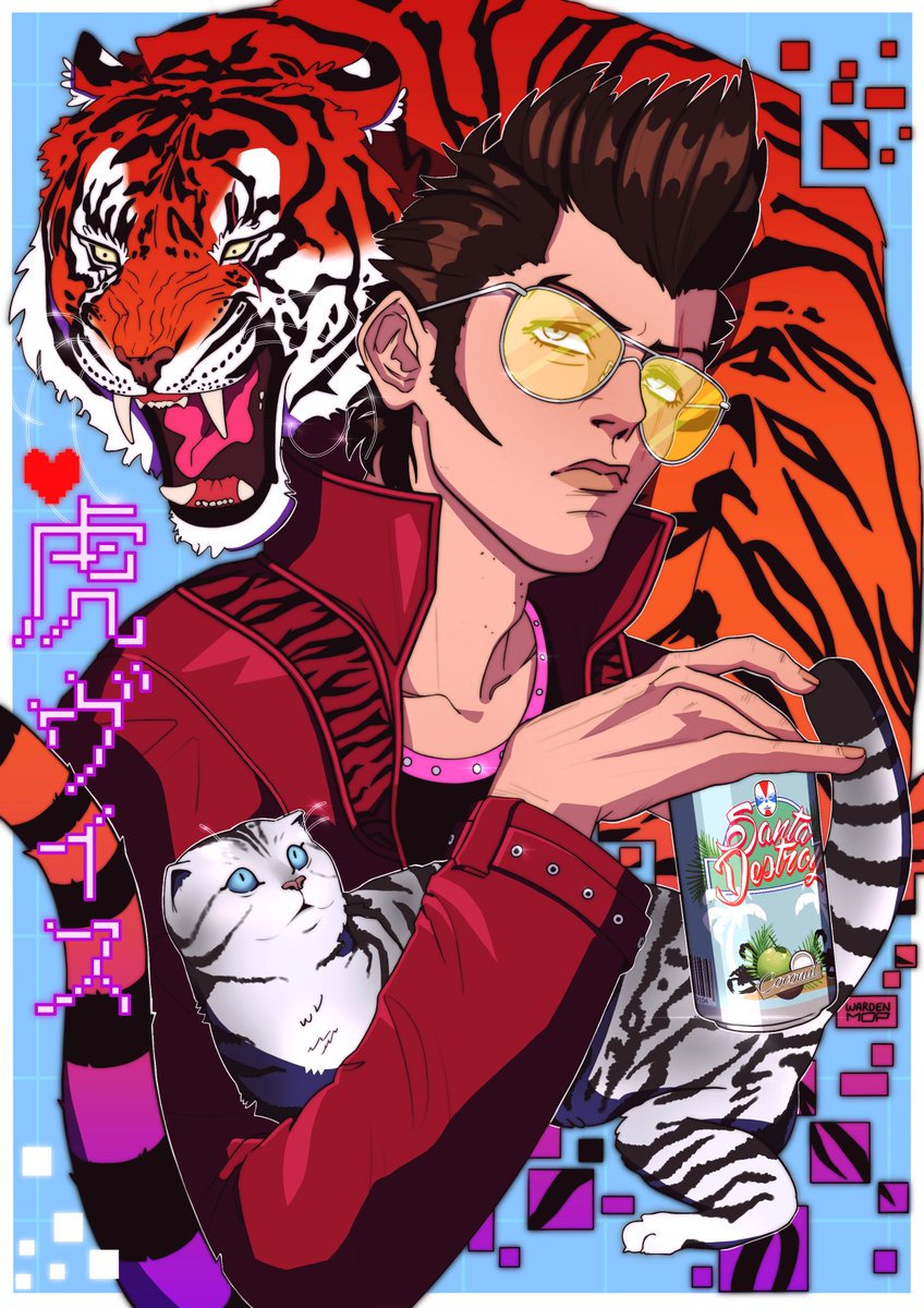 WardenMop's tweet photo. Travis Touchdown 🐅 #NoMoreHeroes #NMH https://t.co/40cEQ8VQ6o