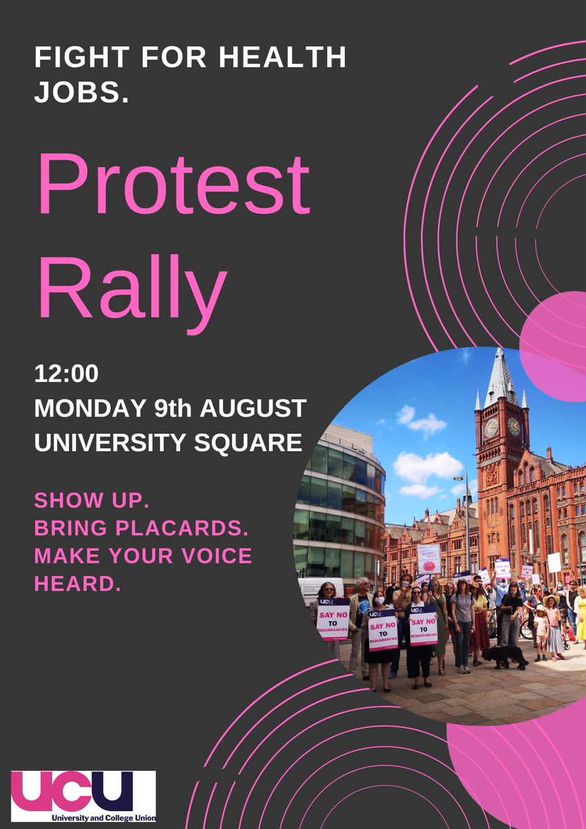 10 days of strike begin today because @livuni won't protect 2 jobs in a workforce of roughly 7,000. When we say no compulsory redundancies we mean it. Join our digital rally at midday Friday with @DrJoGrady bit.ly/SolidarityRall… On campus rally Monday 9th also midday.