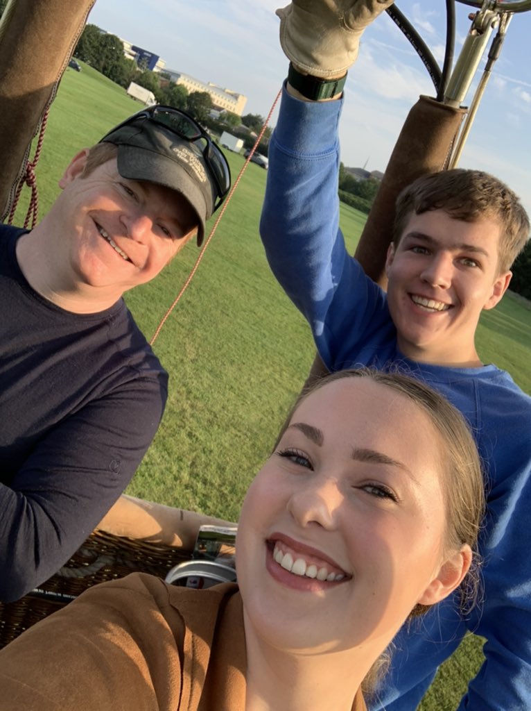 That’s a wrap! Thank you @WeArePlaster, Darwin Peltan and Dan Church for this unique opportunity to fly in a hot air balloon this morning! ☀️