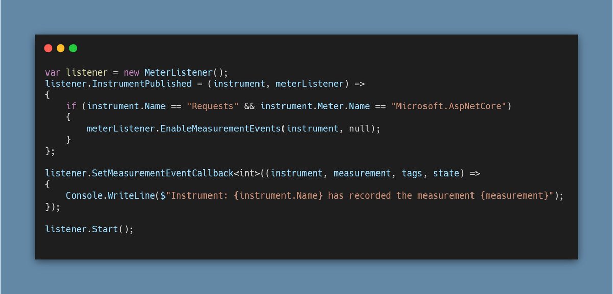 We added an entirely new metrics API based on @opentelemetry in .NET 6. It supports dimensions, is *super* efficient and will have exporters for popular metric sinks (prometheus etc).