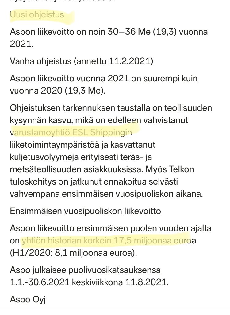 #Aspo 💪 ja laitetaan Baddingin Laivat ⛴🚢 taas voimasoittoon. Mähän sanoin Märskin posarin jälkeen, että Aspollakin myötätuulta…👍