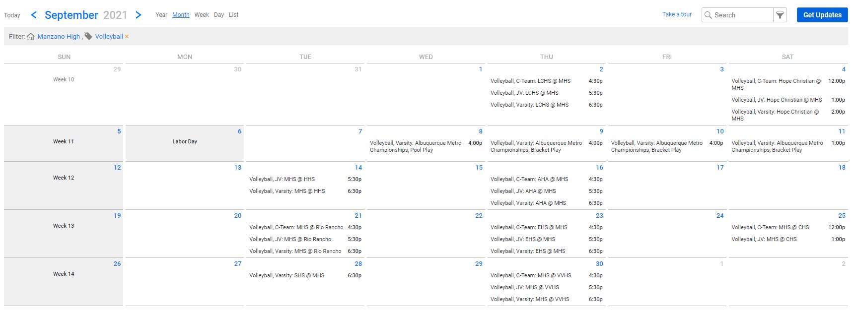 2021 Manzano High School Volleyball on Twitter