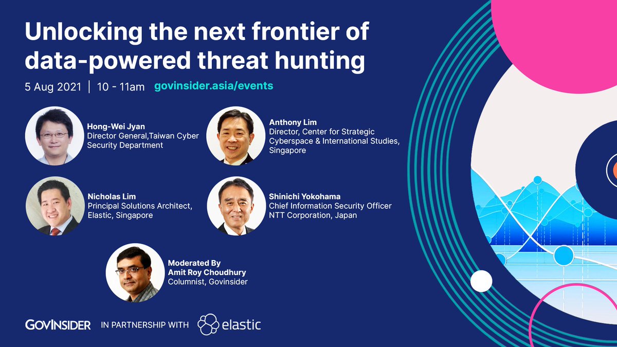 GovInsider's tweet photo. TOMORROW: Last chance to register and meet with Asia-Pacific’s cybersecurity leaders. We’ll hear from the Taiwan’s #Cybersecurity Department, @cybercenter, @GlobalNTT , and @elastic You won’t want to miss out: https://t.co/7axxq09h8H https://t.co/lmMCMMfO0J