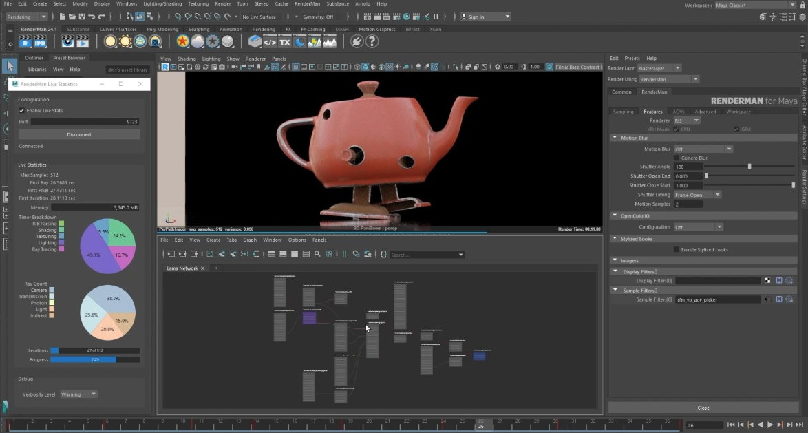 theCGchannel's tweet photo. #RenderMan 24.1 is shipping. Check out the new features in #Pixar's production renderer, including updates to Stylized Looks, the new #RenderManXPU render engine, and the #Blender3D, #Houdini and #SubstancePainter plugins 

https://t.co/KXv8zRx4Nj

#rendering #VFX #motiongraphics https://t.co/B3hUrVwHSd