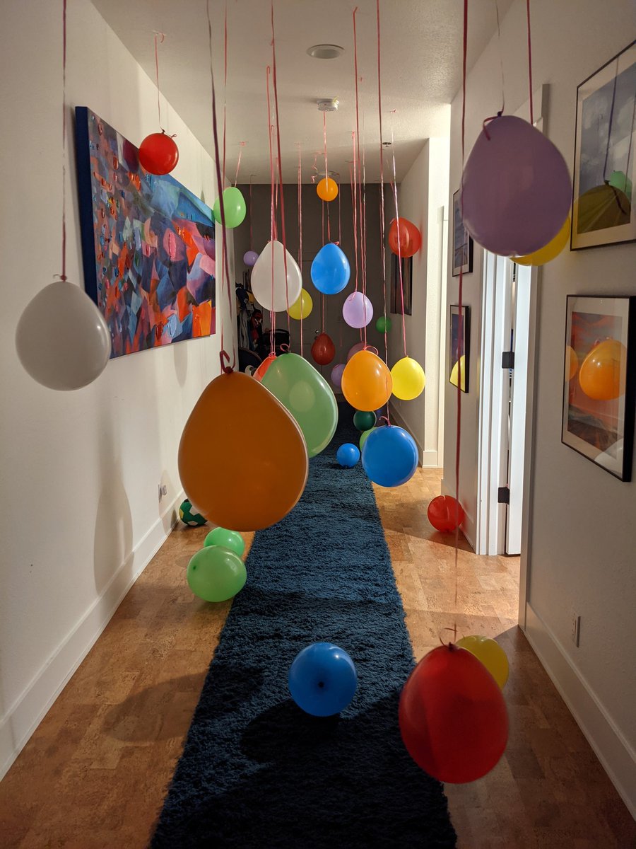 HitsNiks's tweet photo. A present to #WillyD almost 2 yrs old.
A Labor of Love.
And the very air that I breathe...
#NiksHitsDadTips 🤭
He'll wake, go downstairs on his own, round the corner, where he usually starts sprinting to see who's up & what's going on... and...
"OooOOoo. WhaAat's DIS?!" https://t.co/Nfk4nitHuz