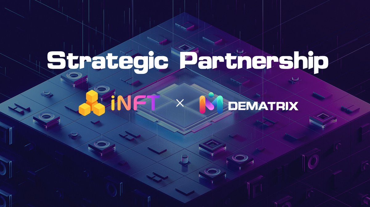 our new member in NFTMA iNFT @InftOffical  has reached a strategic partnership with Dematrix , and support Dematrix Genesis Mine Pool on OKExChain ❤️