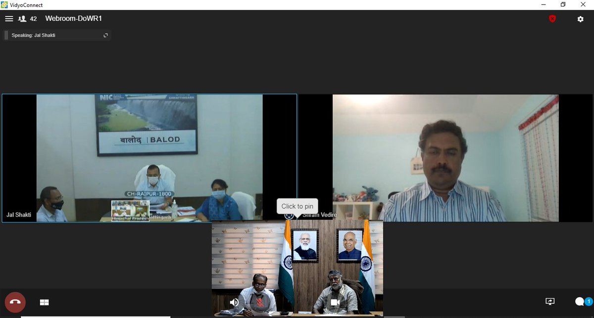 nwmgoi's tweet photo. Meeting of the Honorable Minister of State, @pspoffice @prahladspatel, M/o JS and AS & MD @asokji, NWM with DMs of CHHATTISGARH, HIMACHAL PRADESH, and DELHI to review the implementation of Jal Shakti Abhiyan: Catch The Rain on 04-8-2021.
#catchtherain #watertalk #alldm https://t.co/Y8hlcbk1ln