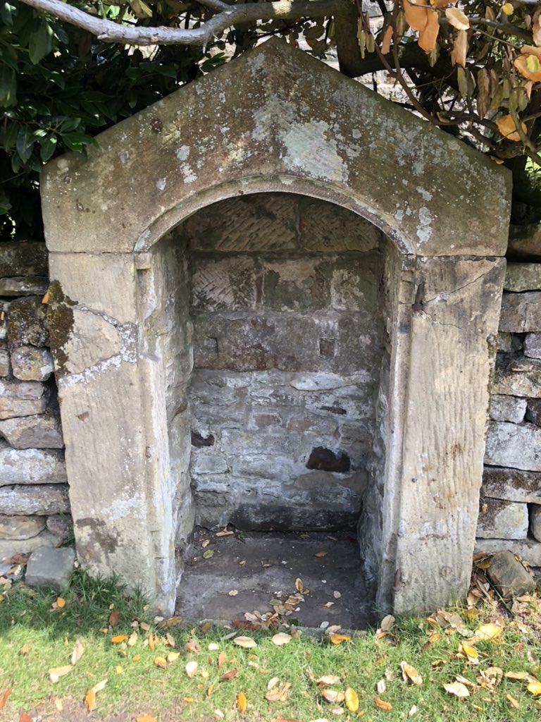 Two of Lastingham’s four holy wells. St Cedd’s left, St Ovin’s right.