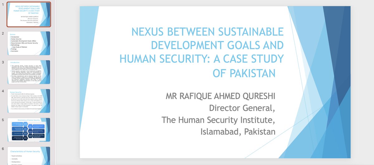 Mr. Rafique Ahmed Qureshi DG @THSI20 participated n presented a paper on "The Nexus Between Sustainable Development Goals &amp; Human Security: A case study of Pakistan'' in 11th International Conference on Financial Criminology (ICFC) 2021 organised by <a href="/uitmofficial/">UiTM Official</a>