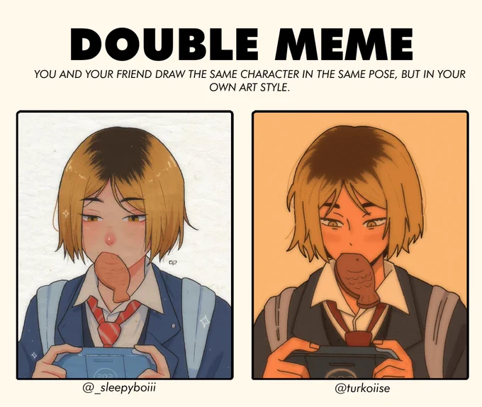 Double the meme with @turkoiise 

#Kenma 