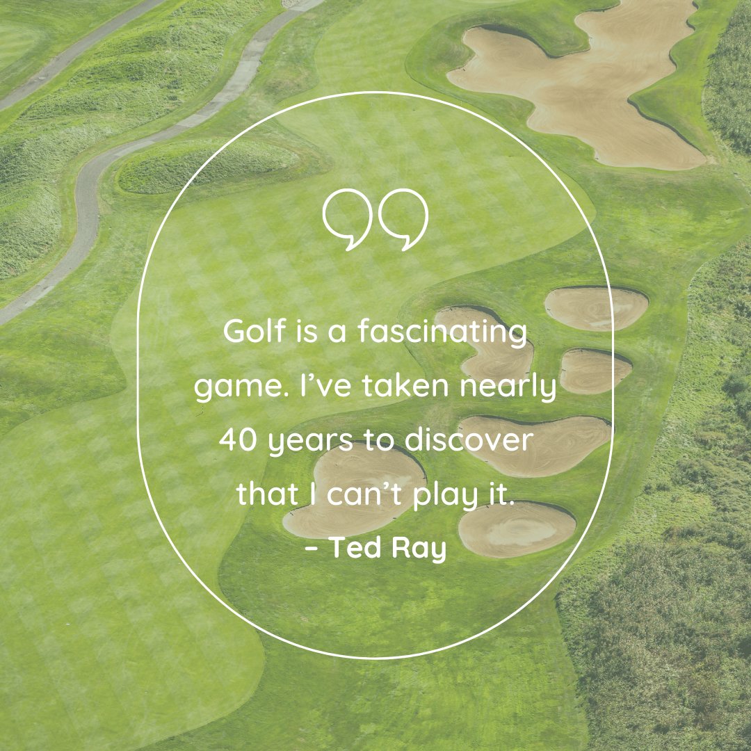 GGolfSafety's tweet image. A spot of unfounded self-deprecation for todays dose of #WednesdayWisdom 

Ray won 46 professional tournaments, including the 1912 Open and the 1920 U.S. Open - but I think Golf has us all feeling this sometimes 😉😂