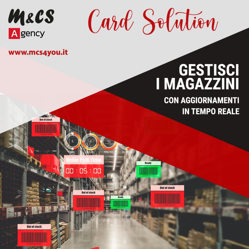 MCS4you's tweet image. #Cardsolution By Mcs4you la nostra soluzione integrata è in fase di delivery per la gestione dei magazzini, fisici ed online con aggiornamenti in tempo reale.
Info per una demo gratuita: 👉🏻  cardsolution.info