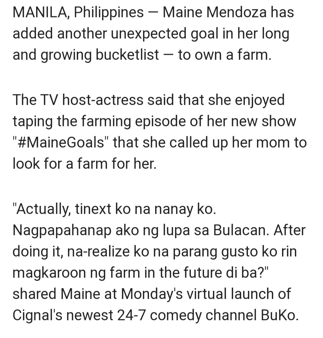 MAINE_DRAG0N's tweet photo. "Sobrang na-enjoy ko 'yung pag-harvest ng tomatoes. Tapos kino-consume ko siya agad. I really can't wait to have my own tomato farm soon. Sana ma-achieve ko 'yan sa real-life #MaineGoals," she said.  

#MaineGoalsFoodTrip
#73rdMainesary 
#MaineMendoza 
https://t.co/7Ql0HBtsP7 https://t.co/kVGPhHuCxw