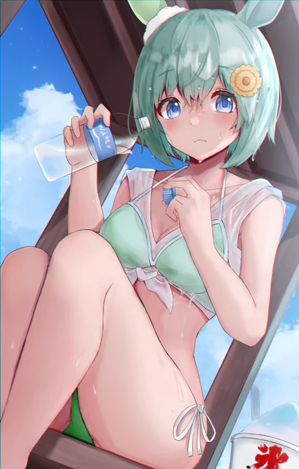 ウンスの水着が不足してるらしいので
#セイウンスカイ 
#ウマ娘 