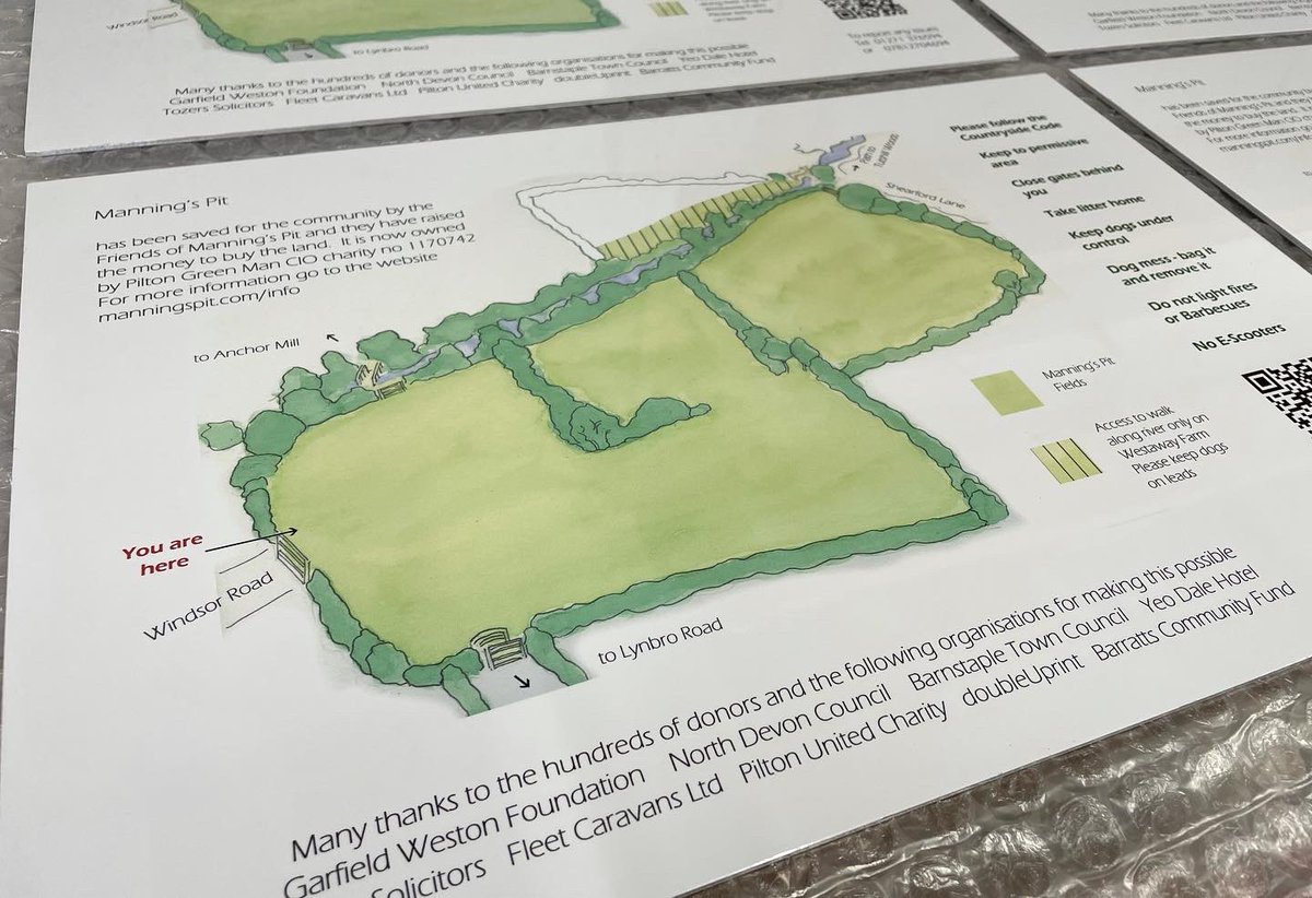 doubleUprint (@doubleuprint) on Twitter photo We have produced and donated these map signs to The Friends of Manning's Pit.
#manningspit #greenspace #directionsigns #informationsigns #mapsigns #piltonbarnstaple #Barnstaple #design #print #signs #signmakernorthdevon #NorthDevon We have produced and donated these map signs to The Friends of Manning's Pit.
#manningspit #greenspace #directionsigns #informationsigns #mapsigns #piltonbarnstaple #Barnstaple #design #print #signs #signmakernorthdevon #NorthDevon