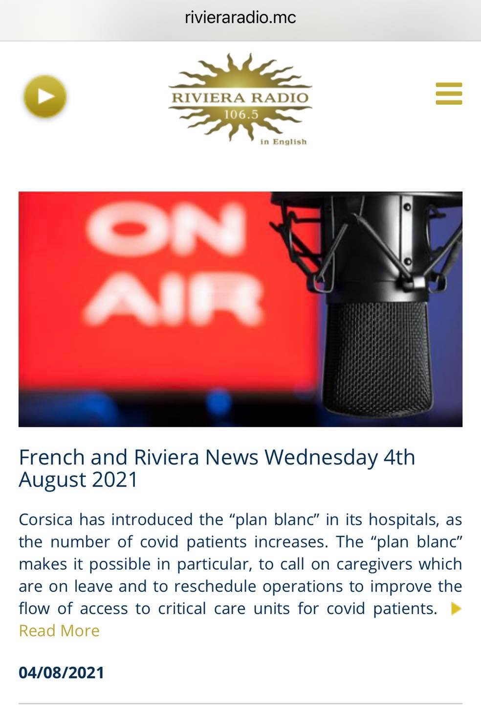 Riviera cheap radio news