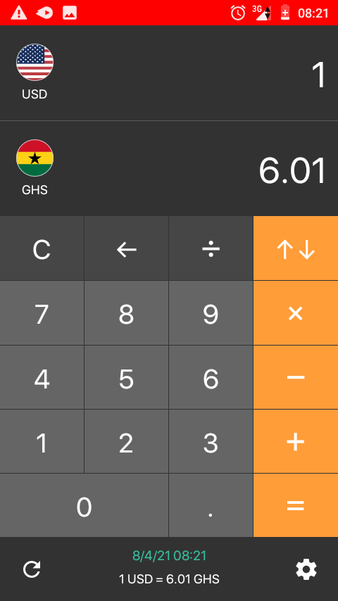 konkonsa_hene's tweet photo. Today 4th August 2021 8:21am and $1 is equivalent to Gh¢6.01

@MBawumia fix the country now!

#FixTheCountry 
#FixTheCountryNow https://t.co/yqGYFs6qKd