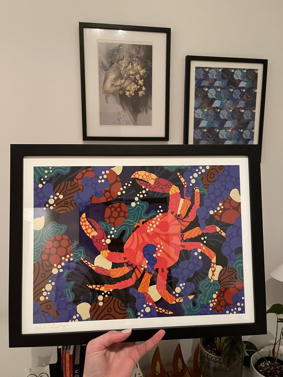 My <a href="/NickLiefhebber/">Nick Liefhebber</a> print FINALLY has a frame! It’s been so long and it looks so beautiful 🥺