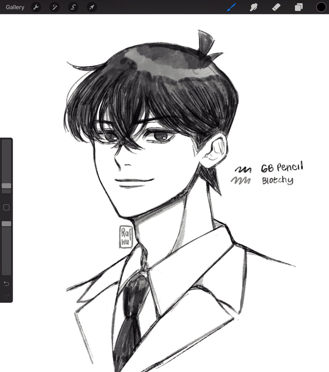 Aku mau bagi info soal brush yang biasa aku pake gambar sketch
App : procreate
Brush : 6b pencil & blotchy from procreate

#DetectiveConan 