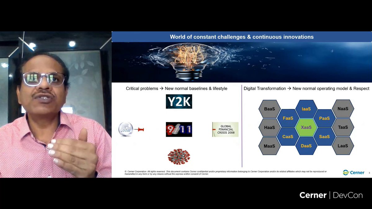 aakarsh7's tweet image. &quot;Everything is a service now&quot; - @Iam_SudarshanK starting the 2nd half of the conference with his talk &quot;Never Normal – A Journey of continuous transformation&quot;

Which is your favourite *aaS?

@CernerEng #CernerDevCon