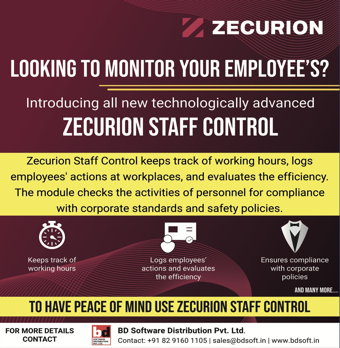 ITVOICEMEDIA's tweet photo. Zecurion Staff Control - BDSoft https://t.co/twnNwQASsQ