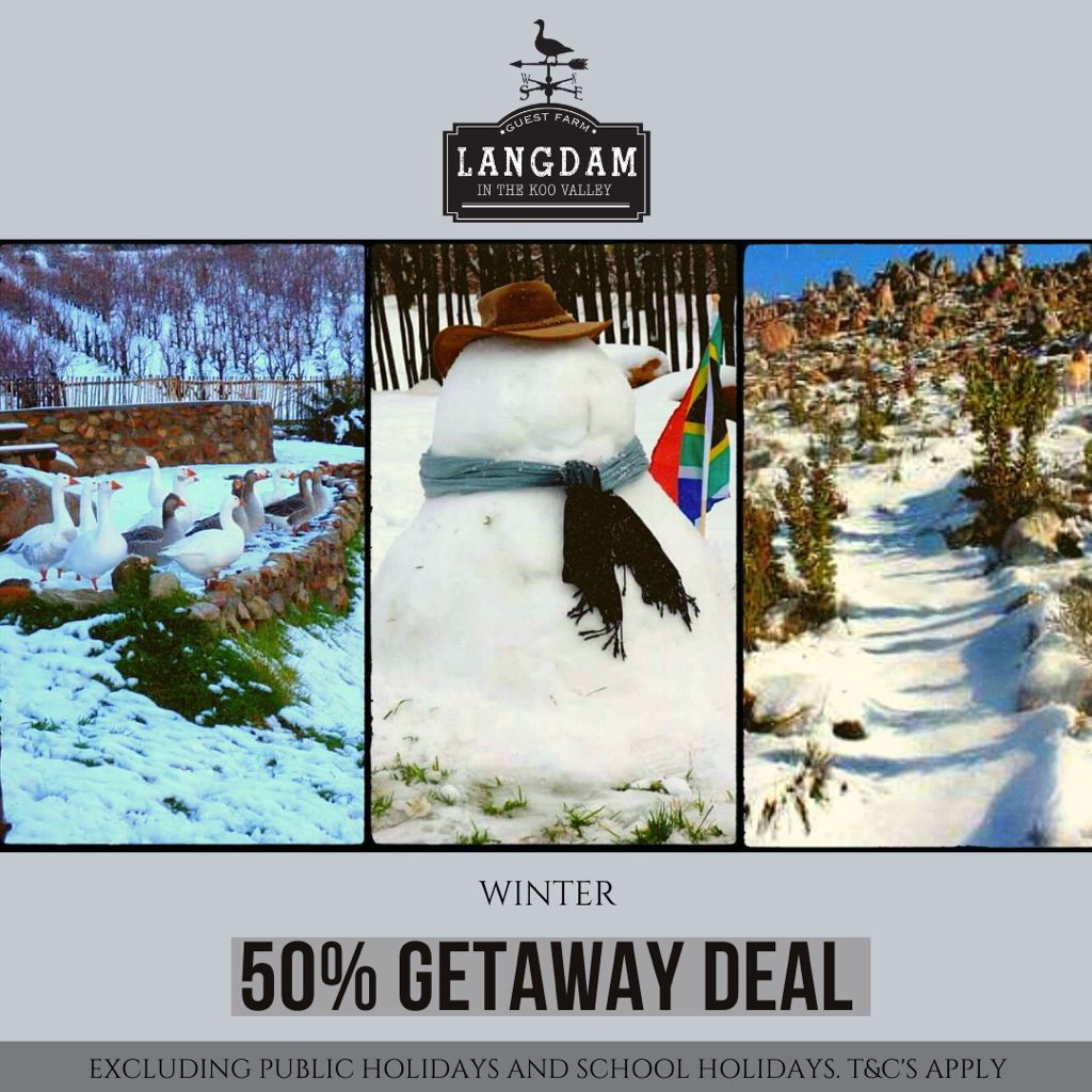 Don't forget to take advantage of our awesome accommodation special at the moment:
The 50% Getaway Deal!
From Sunday to Thursday - 50% off on accommodation.
langdam.co.za/cottages-cabins
#guestfarm #weddingvenue #koovalley #fishing #holidays #getaways #cottages #hottubs #horseriding🐴