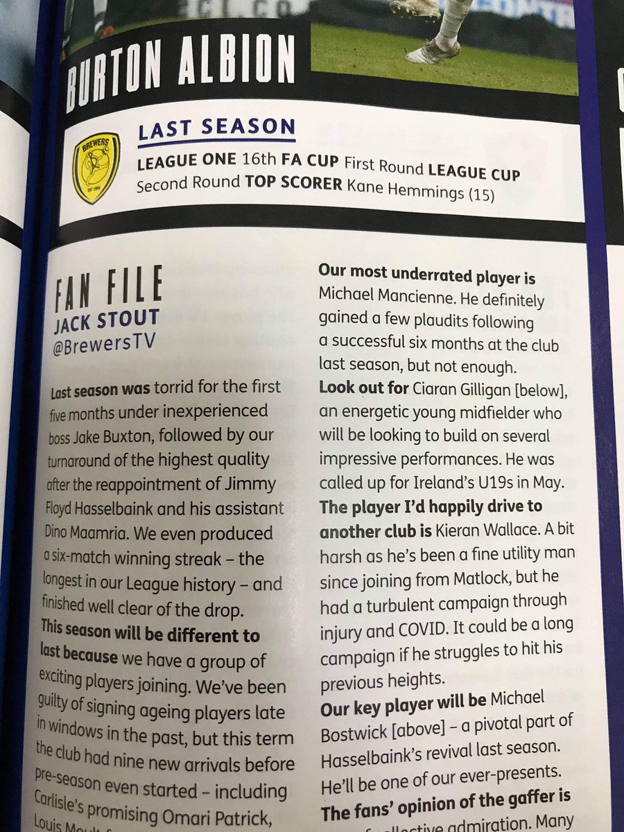 My pre season preview featured in the <a href="/FourFourTwo/">FourFourTwo</a> magazine ⚽️💛🖤