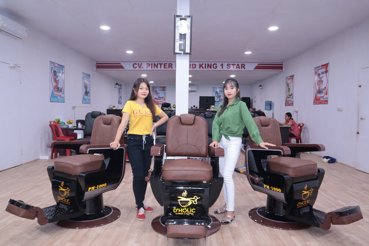 PinterMend's tweet image. Kursi pangkas rambut barbershop pinter mend king 1 star 🙏