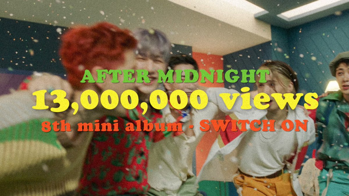 ASTROThailand's tweet photo. [💡] MV #After_Midnight #ASTRO 

‼️ 13,000,000 views ‼️
 
ยอดเอ็มวีถึง 13 ล้านวิวกันแล้วค่ะ !! ยอดขึ้นไวมากๆ ทุกๆคนเก่งมากเลย💜 แต่ถึงอย่างนั้นก็อย่างเพิ่งแผ่วนะคะ มาสตรีมกันต่อเพื่อให้ยอดสูงขึ้นอีกกันค่ะ ไฟท์ติ้ง🙌

#아스트로 #SWITCH_ON https://t.co/BfL7QuTw7n