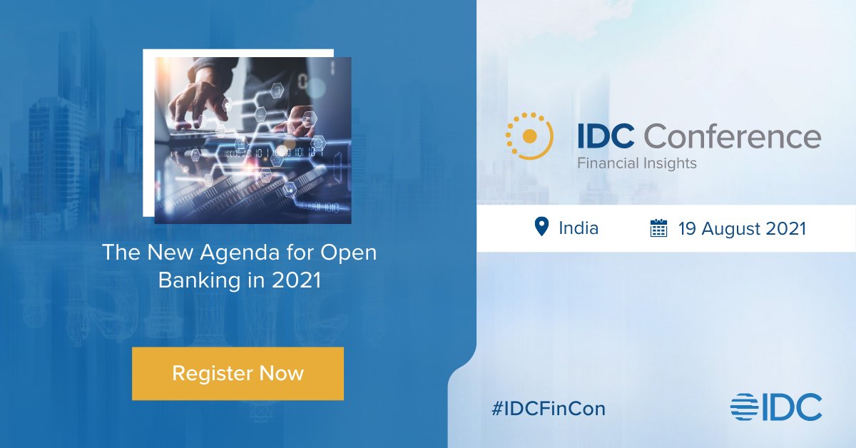 IDCInd's tweet photo. How will the reinvigorated #OpenBanking agenda, insurers and capital market firms finding success in 2021 and beyond? By investing in key frameworks such as #cloud-based core system migration. Find out more at #IDCFinCon India π https://t.co/lSyuDGRlLD https://t.co/p7UqswDKNM